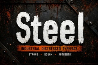 Industrial Steel Font Designs for Bold Creative Projects