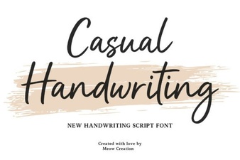 Casual Handwriting Fonts: Adding Warmth to Your Designs
