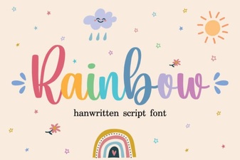 Rainbow Font Design Ideas for Colorful Projects