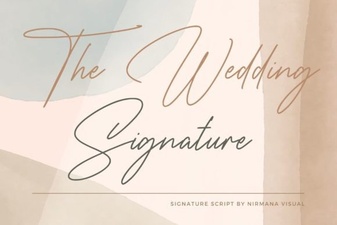 Elegant Uses for the Wedding Signature Font