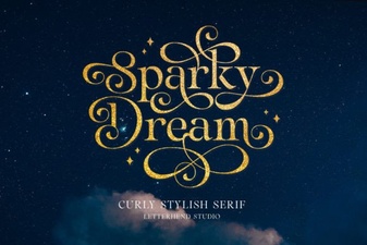 Sparky Dream Font: a Whimsical Typeface for Dreamy Designs